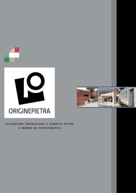 Origine Pietra - Catálogo Estrazione produzione e vendita pietre e marmi da rivestimento