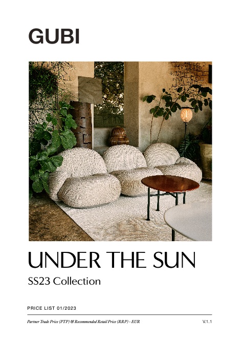 Gubi - Listino prezzi SS23 Collection