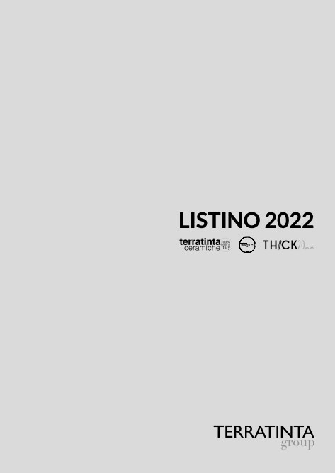 Terratinta - Price list 2022