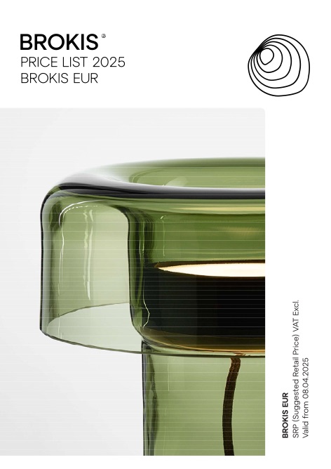 Brokis - Liste de prix 2025