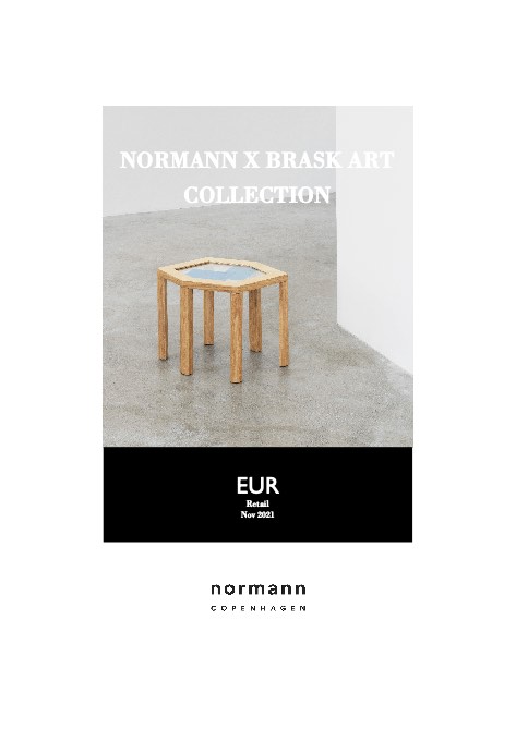 Normann Copenhagen - Прайс-лист Normann x Brask Art Collectionnorm