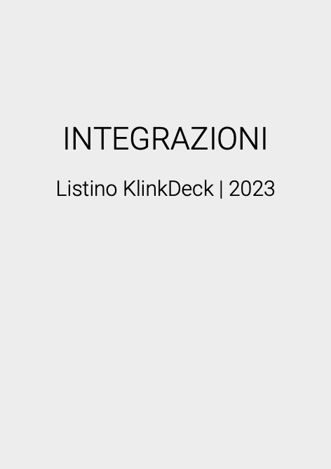 Ravaioli - Listino prezzi KlinkDeck | 2023
