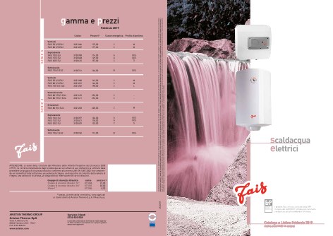 Fais - Listino prezzi Scaldacqua elettrici