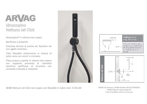 Arvag - Listino prezzi Finitura-nera -Aggiuntivo-