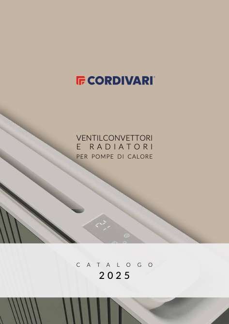 Cordivari - Katalog Ventilconvettori e Radiatori per Pompe di Calore