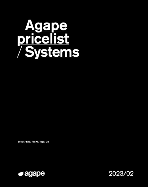 Agape - Listino prezzi Systems | 2023/02