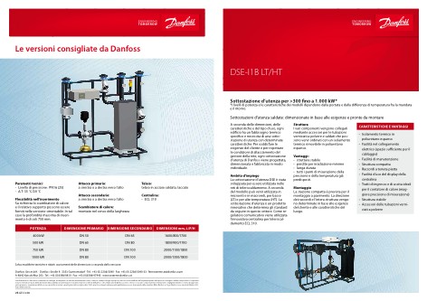 Danfoss - Catalogue DSE-I1B LT HT