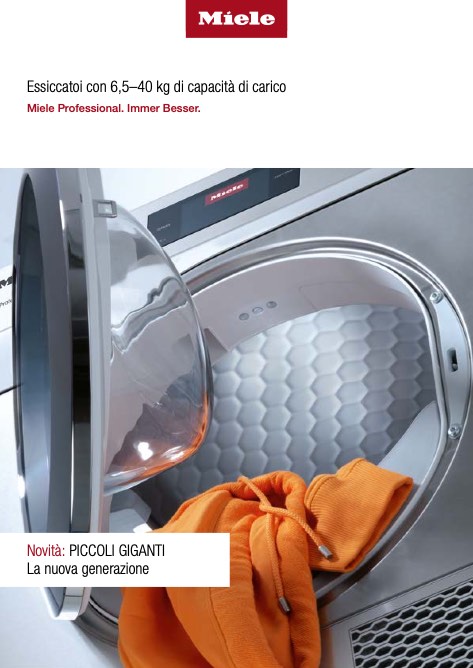 Miele - Catalogue Essiccatoi