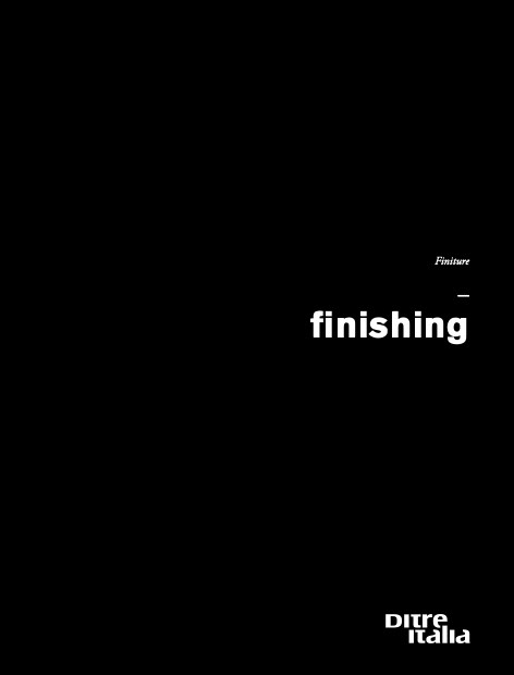 Ditre Italia - Catalogo Finiture