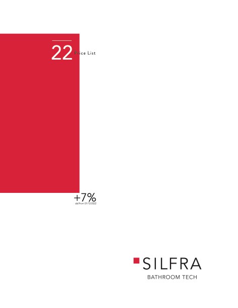 Silfra - Price list Dicembre 2022
