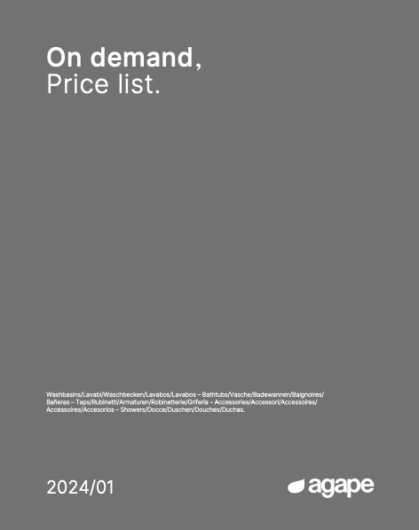 Agape - Lista de precios On demand | 2024/01