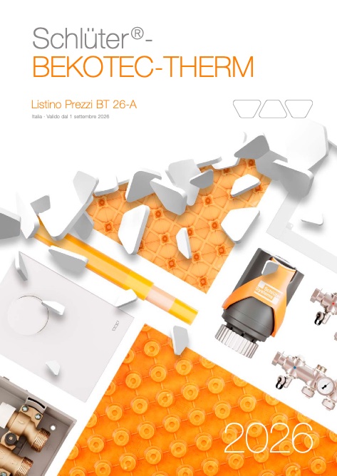 Schluter - Listino prezzi BEKOTEC-THERM - Settembre 2026