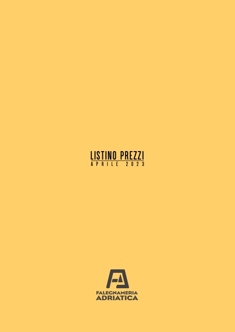 Falegnameria Adriatica - Preisliste Aprile 2023