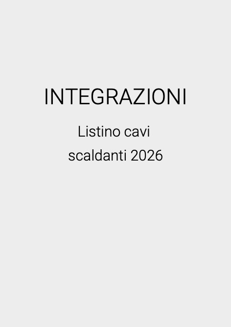 E.G.G. - Liste de prix INTEGRAZIONI
