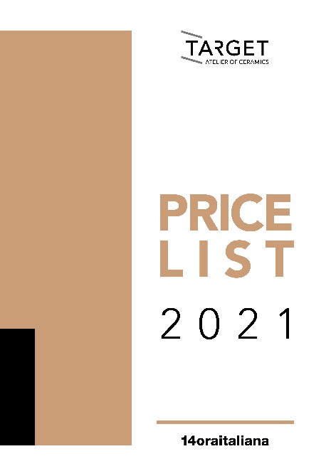 14 ora italiana - Price list 2021