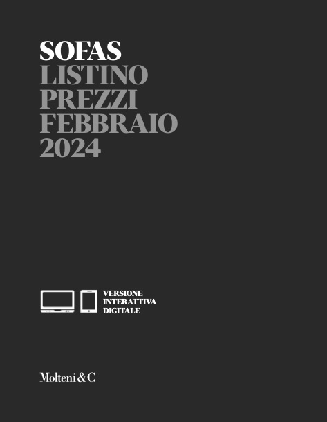 Molteni&C - Listino prezzi Sofas