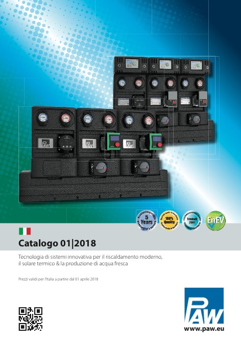 Paw - Listino prezzi 01|2018