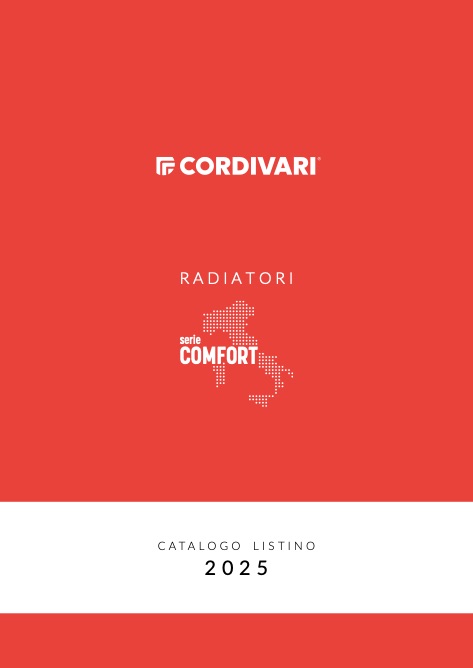 Cordivari - Listino prezzi Radiatori Serie Comfort 2025