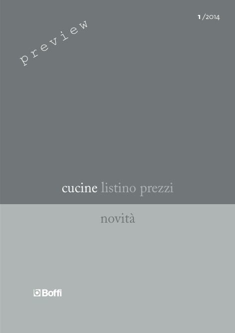 Boffi - Price list Cucine 1/2014 - Preview novità