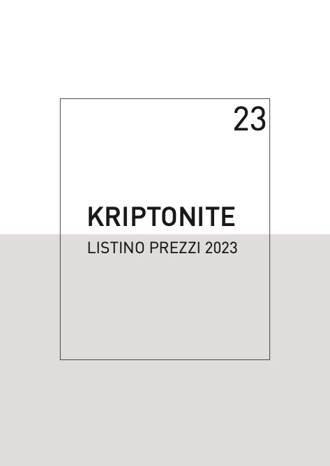 Kriptonite - Listino prezzi 2023