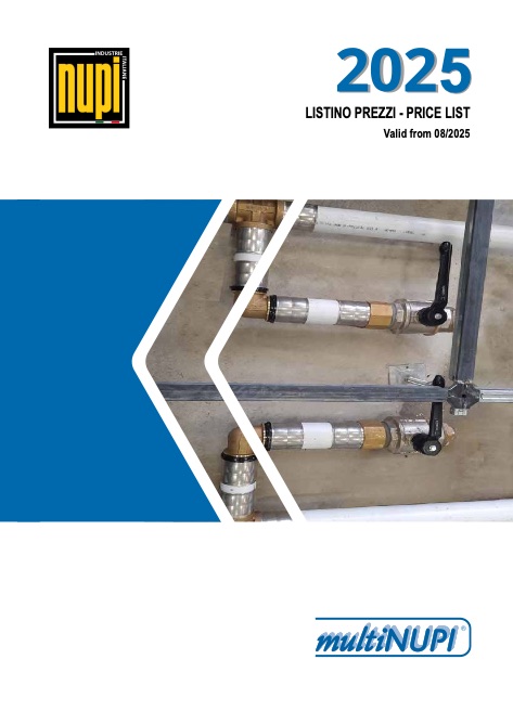Nupi Industrie Italiane - Listino prezzi MULTINUPI