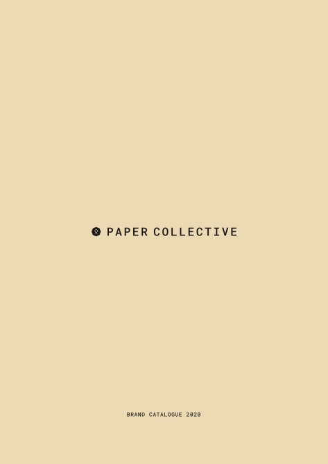 Paper Collective - Catalogo 2020