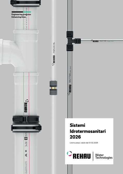 Rehau - Listino prezzi Sistemi idrotermosanitari