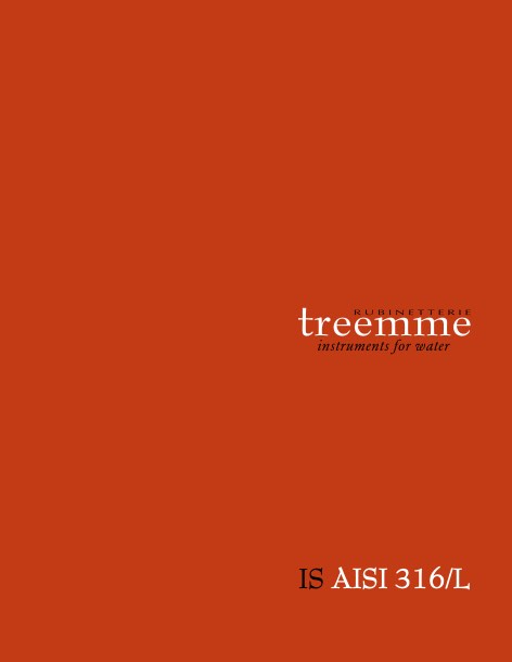 Rubinetterie Treemme - Catalogo Is Aisi 316/L