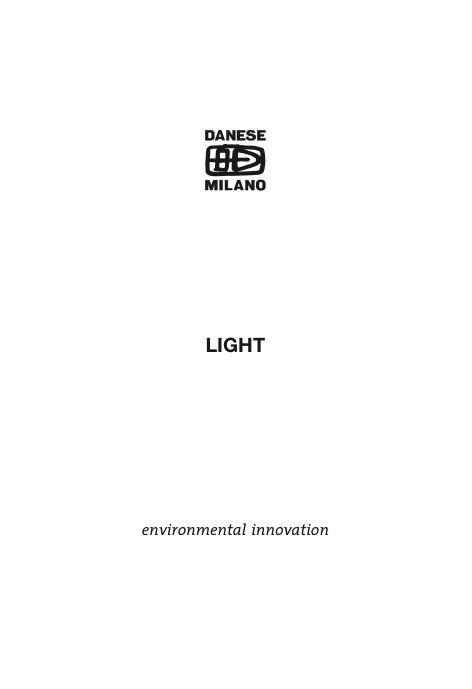 Danese Milano - Katalog Light - Environmental innovation