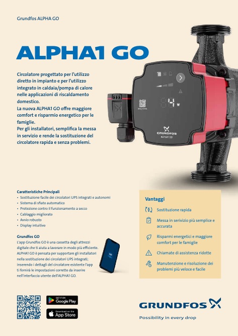 Grundfos - Catalogue ALPHA1 GO