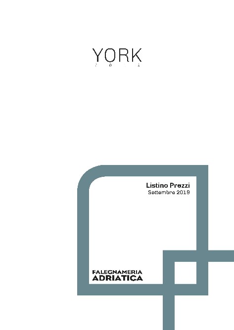 Falegnameria Adriatica - Price list York