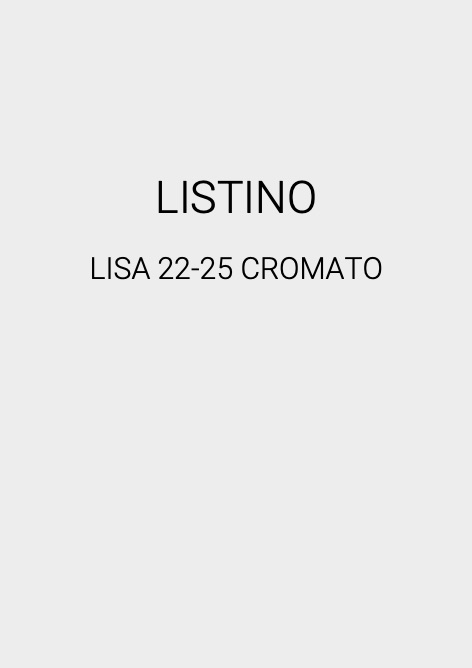 Cordivari - Preisliste LISA 22-25 CROMATO
